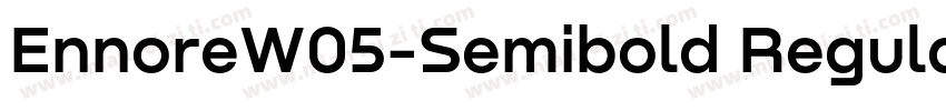EnnoreW05-Semibold Regular字体转换